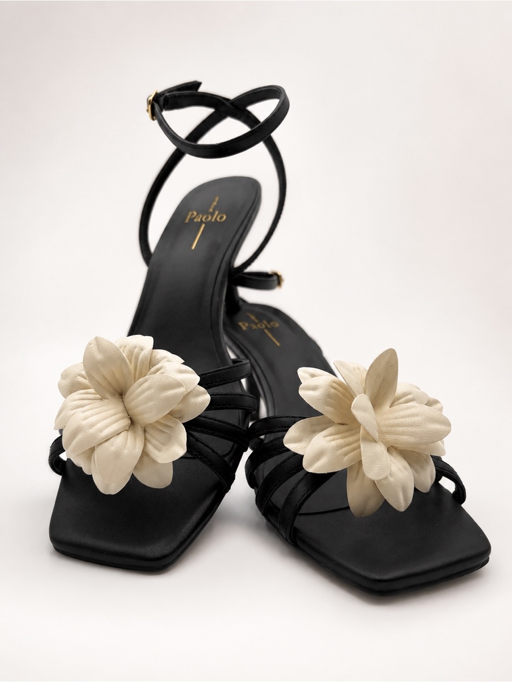 Linea Paolo • Candice Flower Sandal Heels, Size 9-1/2